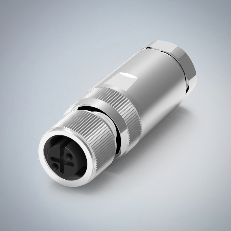 M12-2P(F)A CODE金屬組裝式防水連接器(右上左下)_HGF2-M1202P-53-11