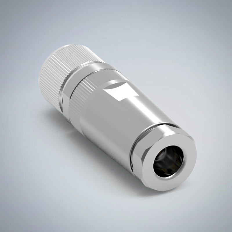 M12-5P(F)A CODE金屬組裝式防水連接器_HGF2-M1205P-73