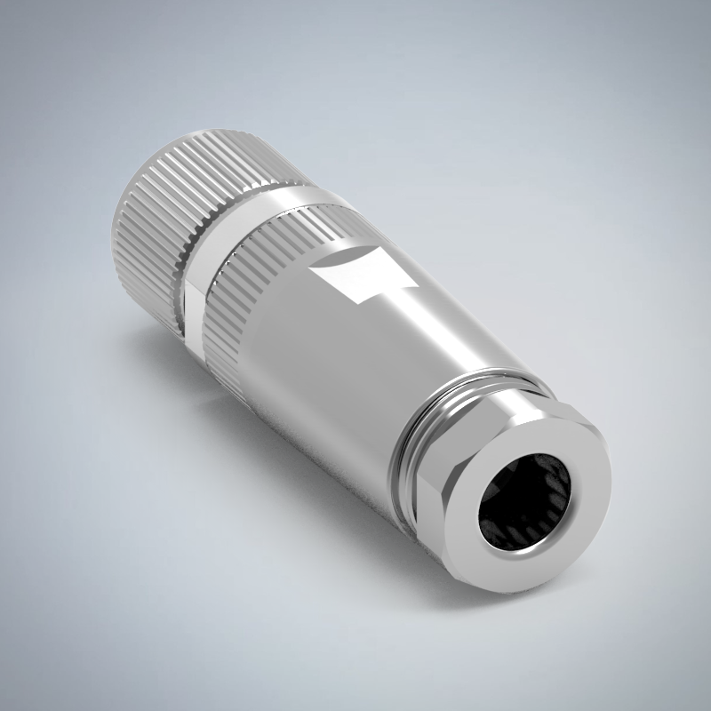 M12-6P(F)金屬組裝式防水連接器(下塞孔)_HGF2-M1206P-93-11