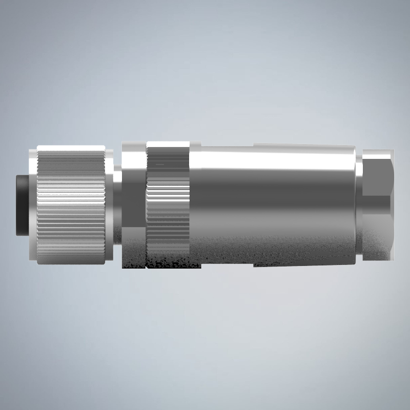 M12-8P(F)A CODE金屬組裝式防水連接器_HGF2-M1208P-33