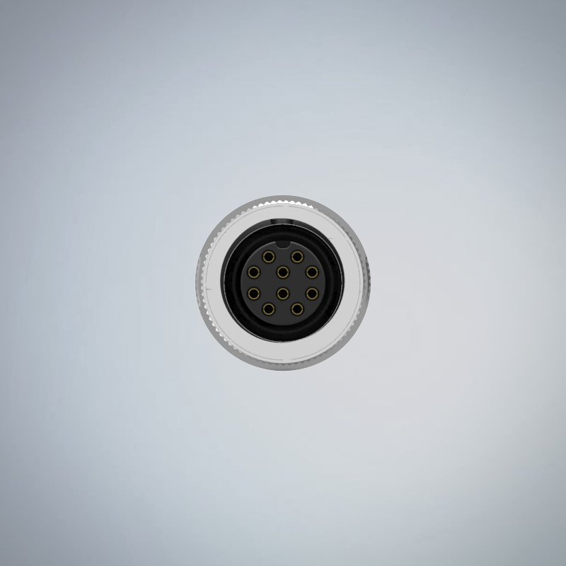 M12-10P(F)A CODE金屬組裝式防水連接器_HGF2-M1210P-08-11