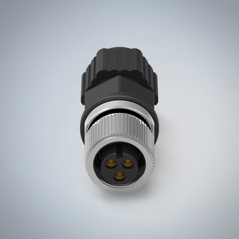 M12-3P(F)A CODE塑膠組裝式(大電流)