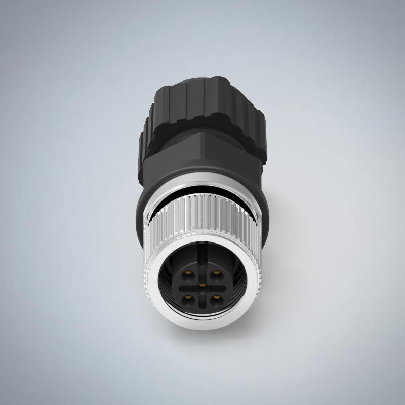 M12-5P(F)A CODE塑膠組裝式防水連接器_HGF2-M1205P-156-11