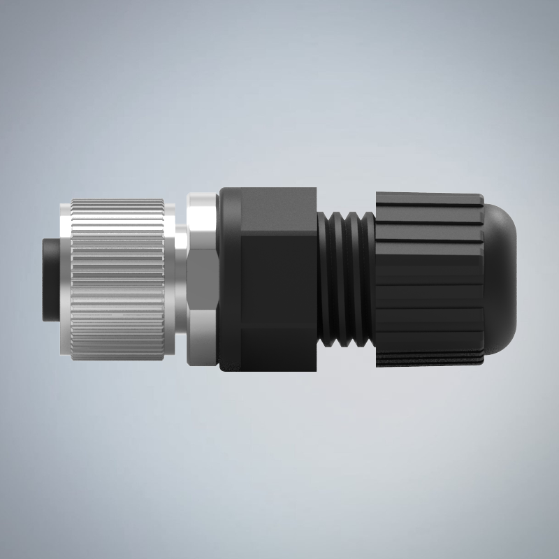 M12-6P(F)A CODE塑膠組裝式防水連接器_HGF2-M1206P-71-11