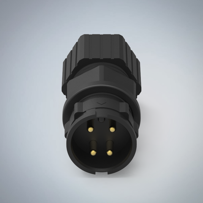 D SIZE-4P(M)快鎖半牙組裝式防水連接器_HGM2-DS04P-165-11
