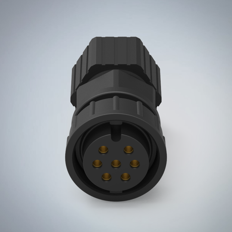 D SIZE-7P(F)快鎖半牙組裝式防水連接器_HGF2-DS07P-13-11