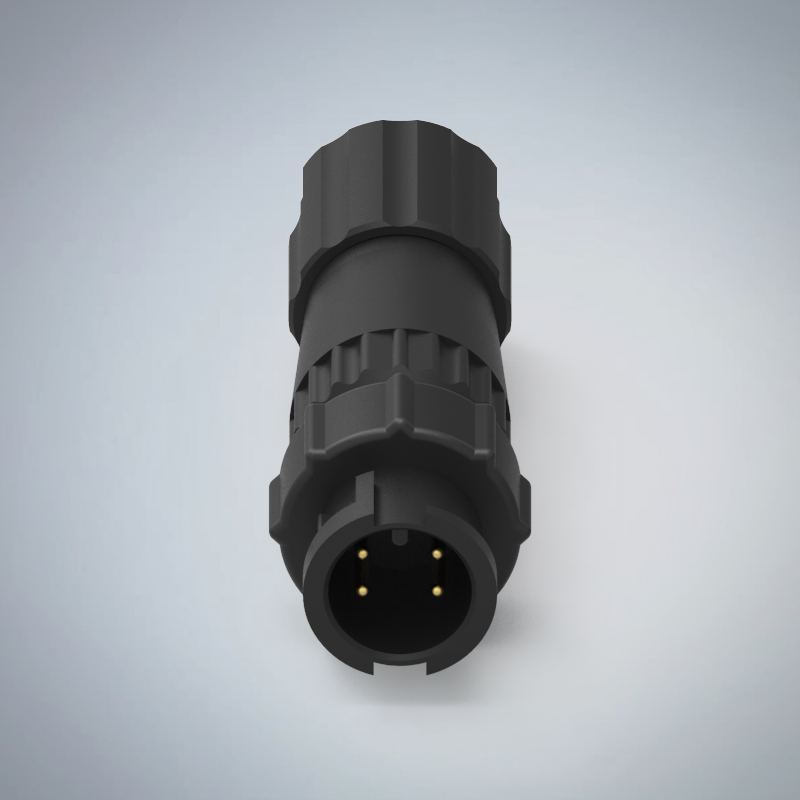 A SIZE-4P(M)快鎖半牙組裝式防水連接器_HGM2-AS04P-169-11
