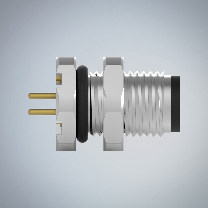 M5-2P(M)板端前鎖插板式防水連接器_HGM2-M502P-26-11