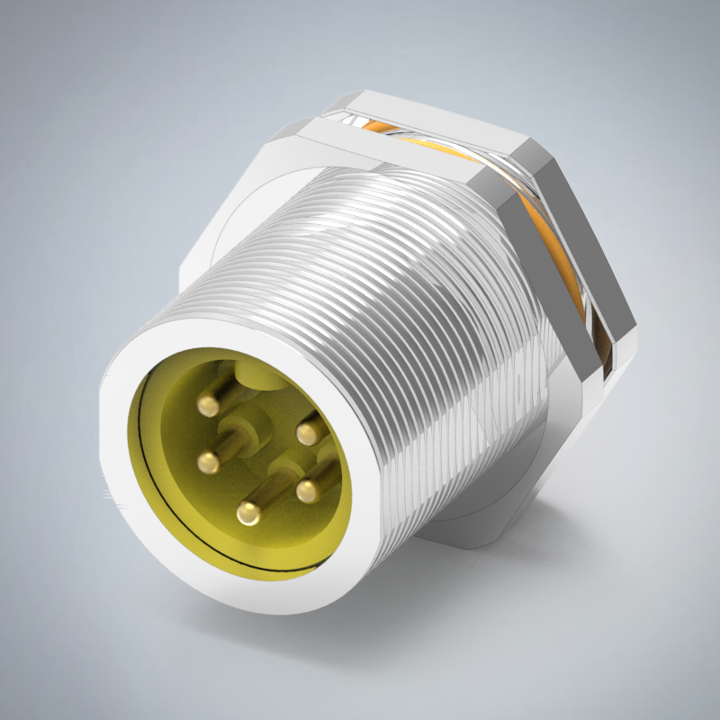 M23-5P(M)前鎖插板式(DIP3.0mm)防水連接器_HGM2-M2305P-57