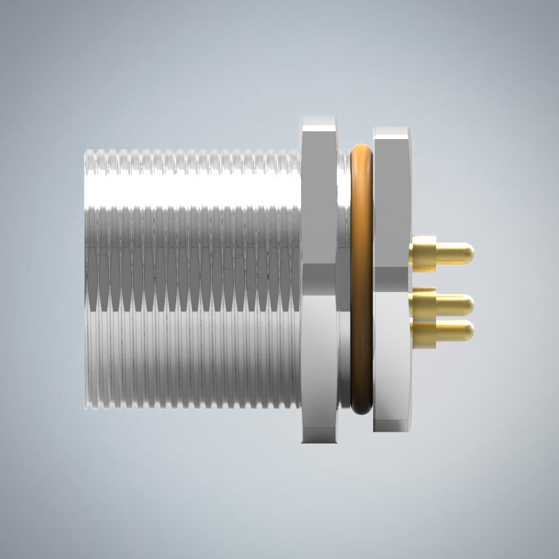 M23-5P(M)板端前鎖插板式(DIP3.4mm)防水連接器_HGM2-M2305P-75-11