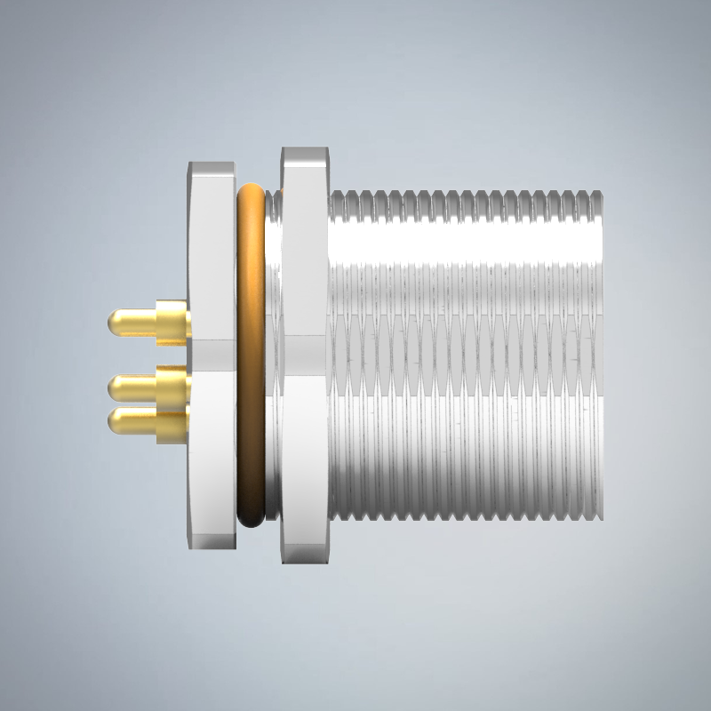 M23-5P(M)板端前鎖插板式(DIP3.4mm)防水連接器_HGM2-M2305P-75-11