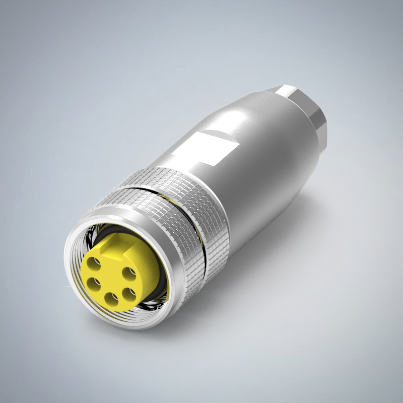 M23-5P(F)金屬組裝式防水連接器_HGF2-M2305P-117-11