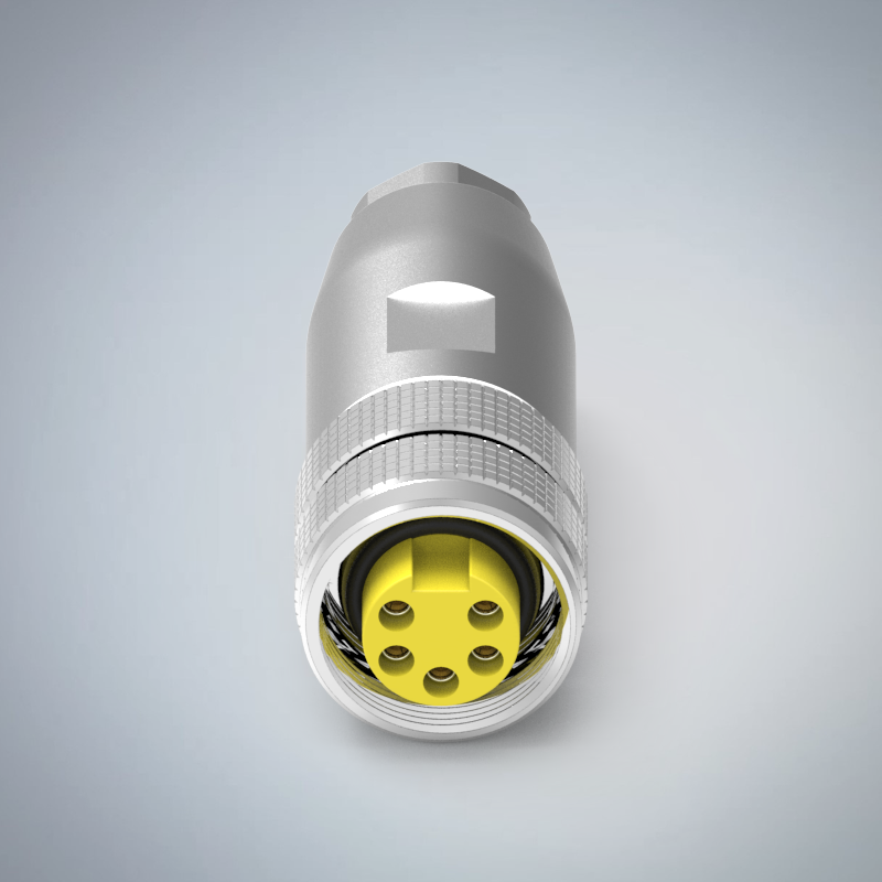 M23-5P(F)金屬組裝式防水連接器_HGF2-M2305P-117-11