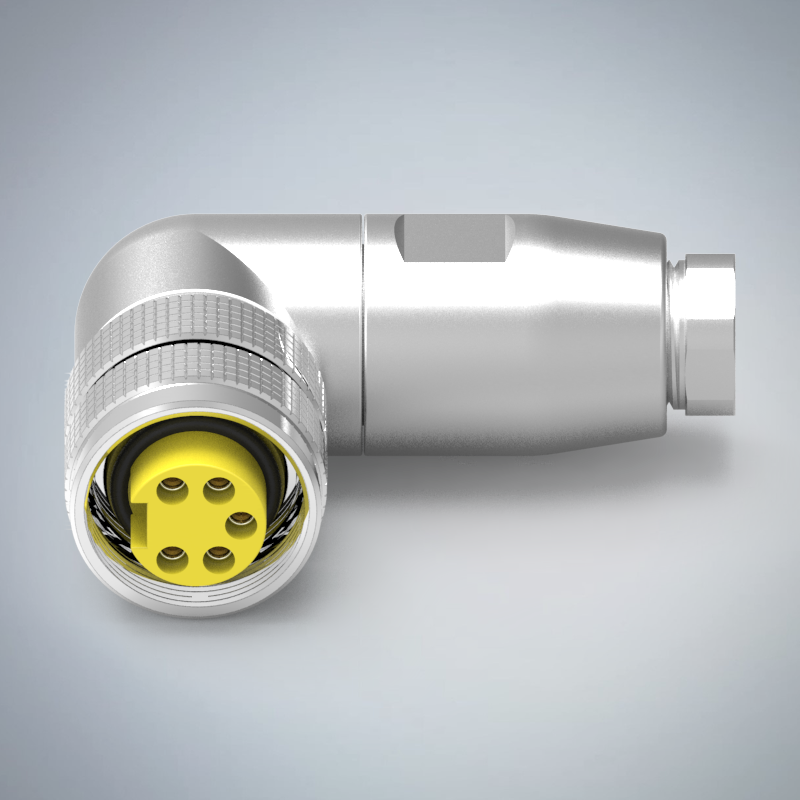 M23-5P(F)90度金屬組裝式防水連接器_HGF2-M2305P-115-11