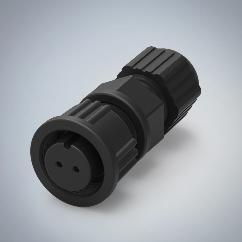 B SIZE-2P(F)螺牙全牙組裝式防水連接器(5A)_HGF2-BS02P-57-11