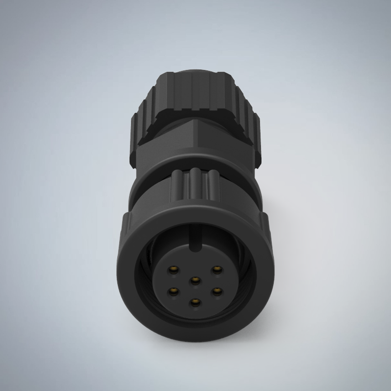 B SIZE-6P(F)螺牙全牙組裝式防水連接器(5A)_HGF2-BS06P-64-11