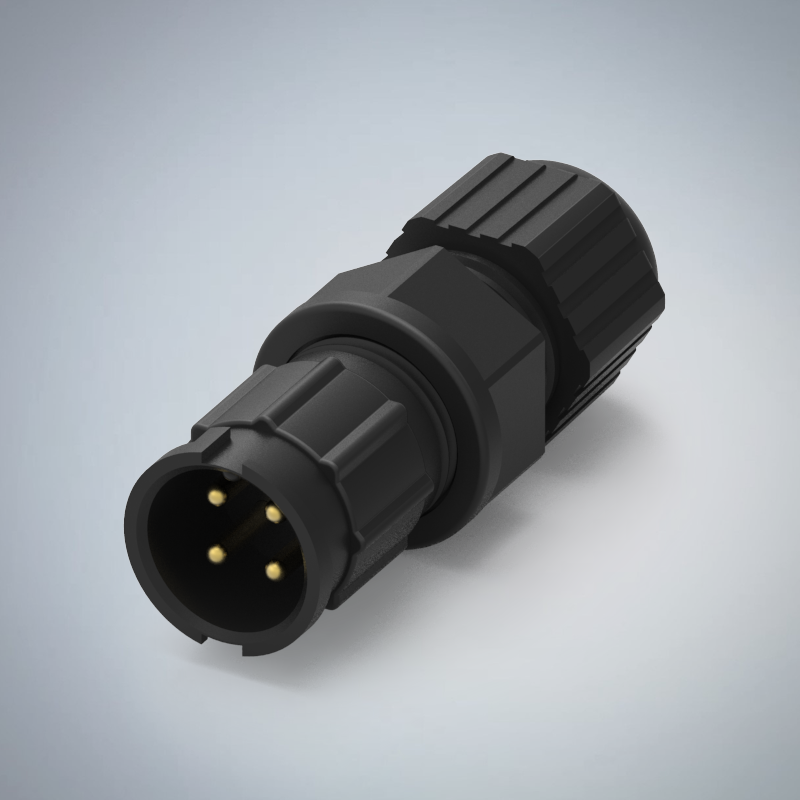 B SIZE-4P(M)快鎖半牙組裝式防水連接器(110A)_HGM2-BS04P-193-11
