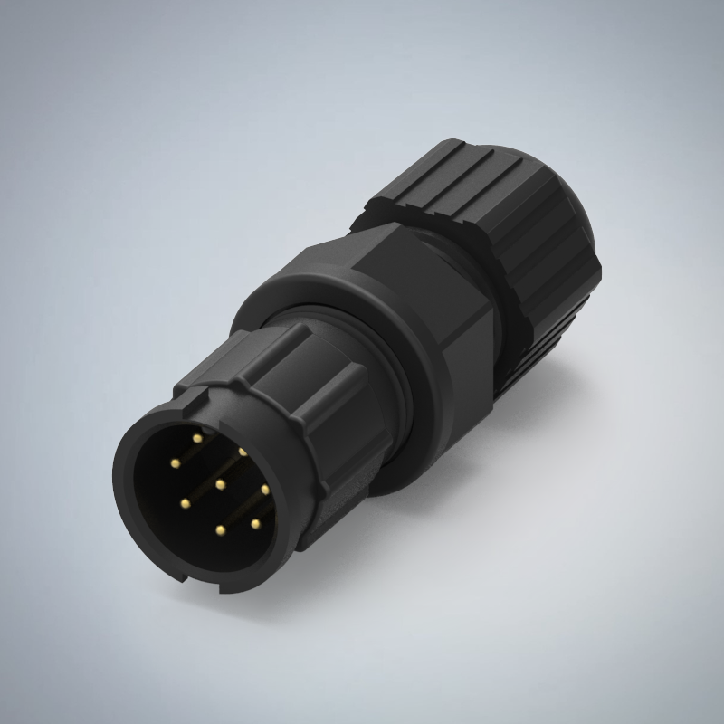 B SIZE-8P(M)快鎖半牙組裝式防水連接器(5A)_HGM2-BS08P-79-11