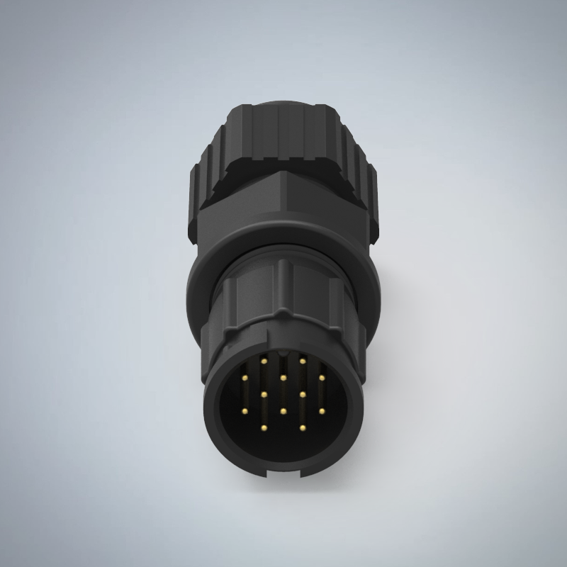 B SIZE-12P(M)快鎖半牙組裝式防水連接器(2A)_HGM2-BS12P-29-11