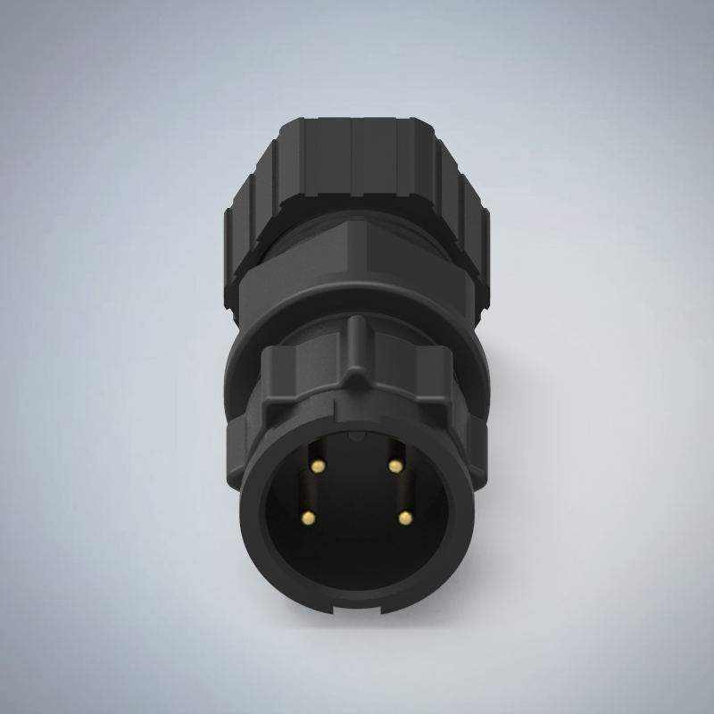 C SIZE-4P(M)快鎖半牙組裝式防水連接器(10A)_HGM2-CS04P-176-11