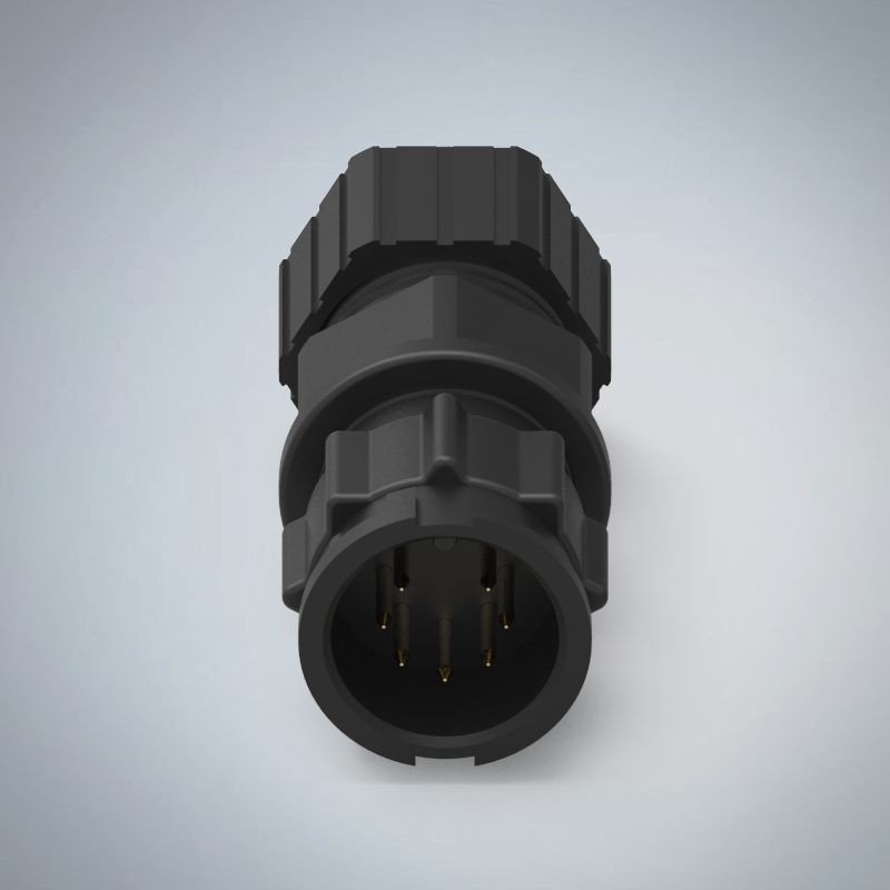 C SIZE-7P(M)快鎖半牙組裝式防水連接器(5A)_HGM2-CS07P-20-11