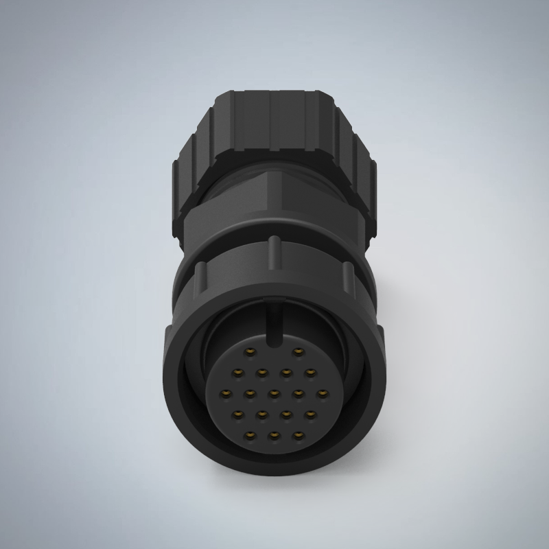 C SIZE-18P(F)快鎖半牙組裝式防水連接器(2A)_HGF2-CS18P-15-11