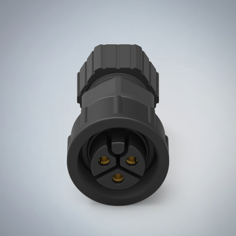 C SIZE-3P(F)螺牙全牙組裝式防水連接器(20A)(三防呆)_HGF2-CS03P-125-11(三防呆)