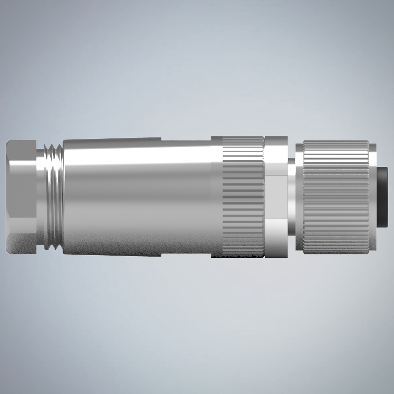 M12-3P(F)A CODE金屬組裝式防水連接器_HGF2-M1203P-100-11