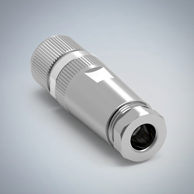 M12-3P(F)A CODE金屬組裝式防水連接器_HGF2-M1203P-100-11