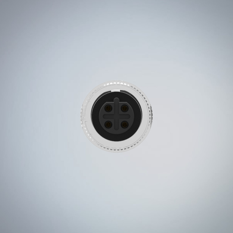 M12-4P(F)B CODE 金屬組裝式防水連接器_HGF2-M1204P-255-11