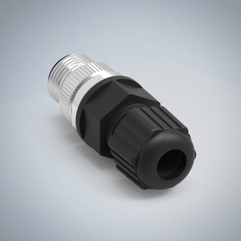 M12-3P(M)A CODE塑膠組裝式防水連接器(左塞孔)    _HGM2-M1203P-112-11