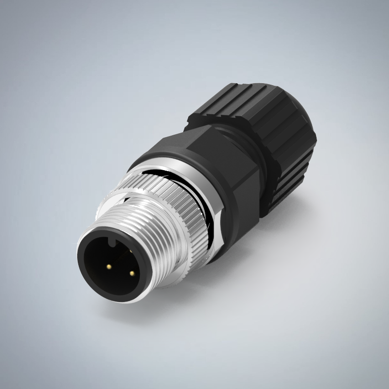 M12-3P(M)A CODE塑膠組裝式防水連接器(左塞孔)    _HGM2-M1203P-112-11