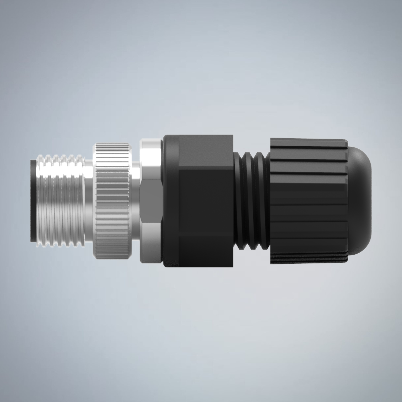 M12-3P(M)A CODE塑膠組裝式防水連接器(左塞孔)    _HGM2-M1203P-112-11