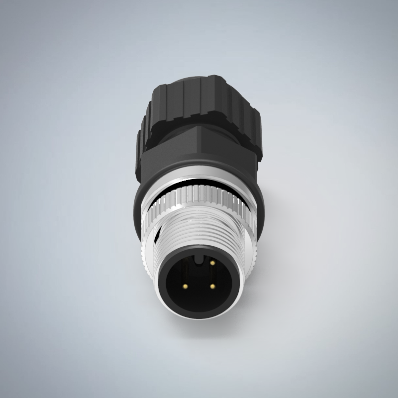 M12-3P(M)A CODE塑膠組裝式防水連接器(左塞孔)    _HGM2-M1203P-112-11
