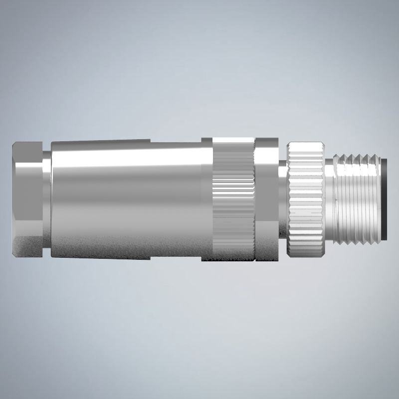 M12-4P(M)A CODE金屬組裝式防水連接器_HGM2-M1204P-53
