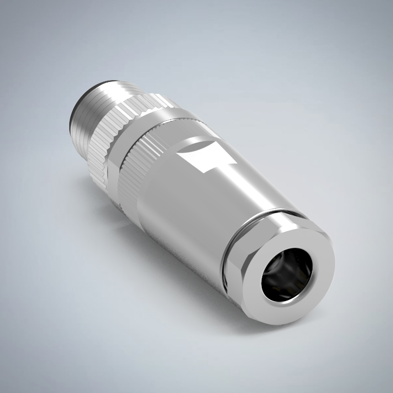 M12-4P(M)A CODE金屬組裝式防水連接器_HGM2-M1204P-53