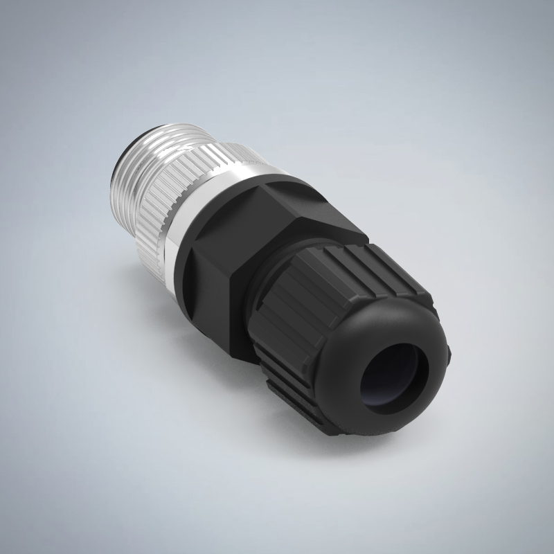 M12-6P(M)A CODE塑膠組裝式防水連接器(下塞孔)_HGM2-M1206P-68-11