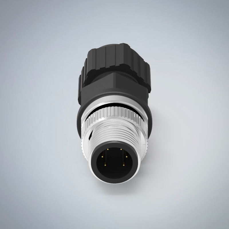 M12-6P(M)A CODE塑膠組裝式防水連接器(下塞孔)_HGM2-M1206P-68-11