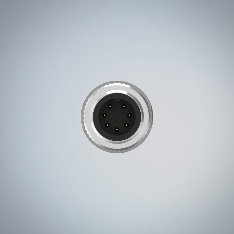 M12-7P(M)A CODE金屬組裝式防水連接器_HGM2-M1207P-07-11