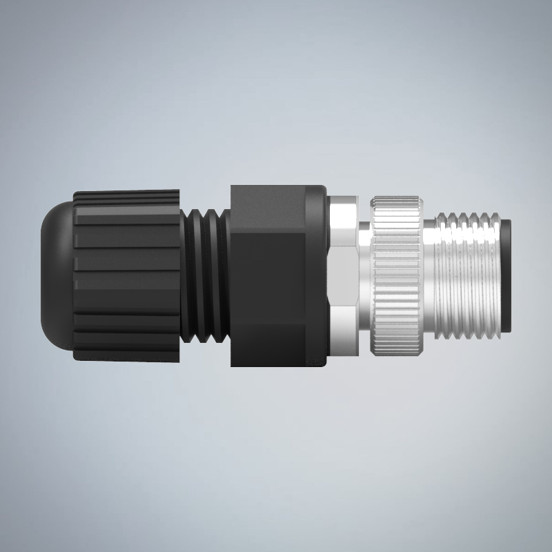 M12-12P(M)A CODE塑膠組裝式防水連接器_HGM2-M1212P-33-11