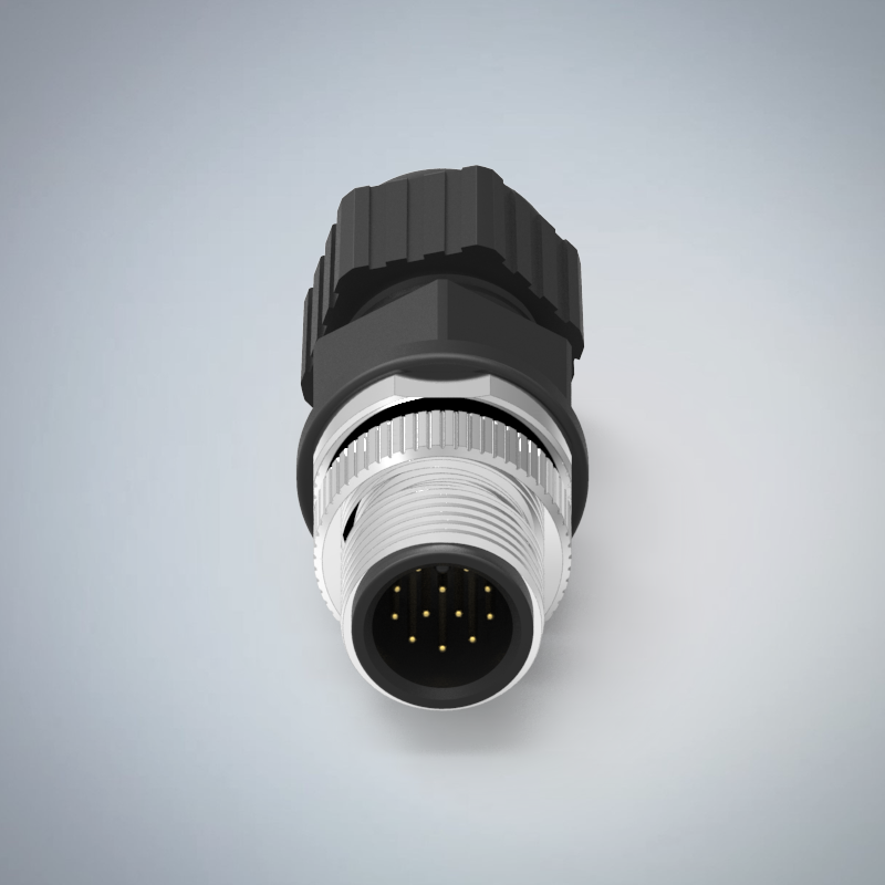 M12-12P(M)A CODE塑膠組裝式防水連接器_HGM2-M1212P-33-11