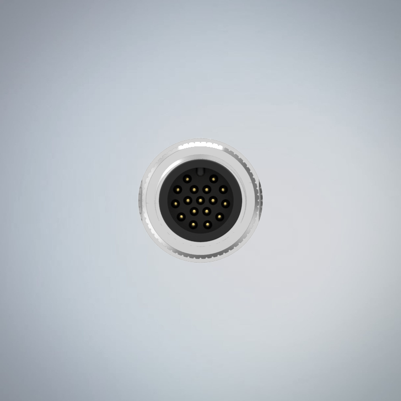 M12-17P(M)A CODE金屬組裝式防水連接器_HGM2-M1217P-07-11