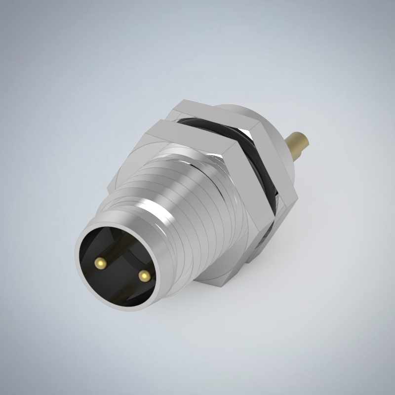 M8-2P(M)板端前鎖焊線式防水連接器_HGM2-M802P-19