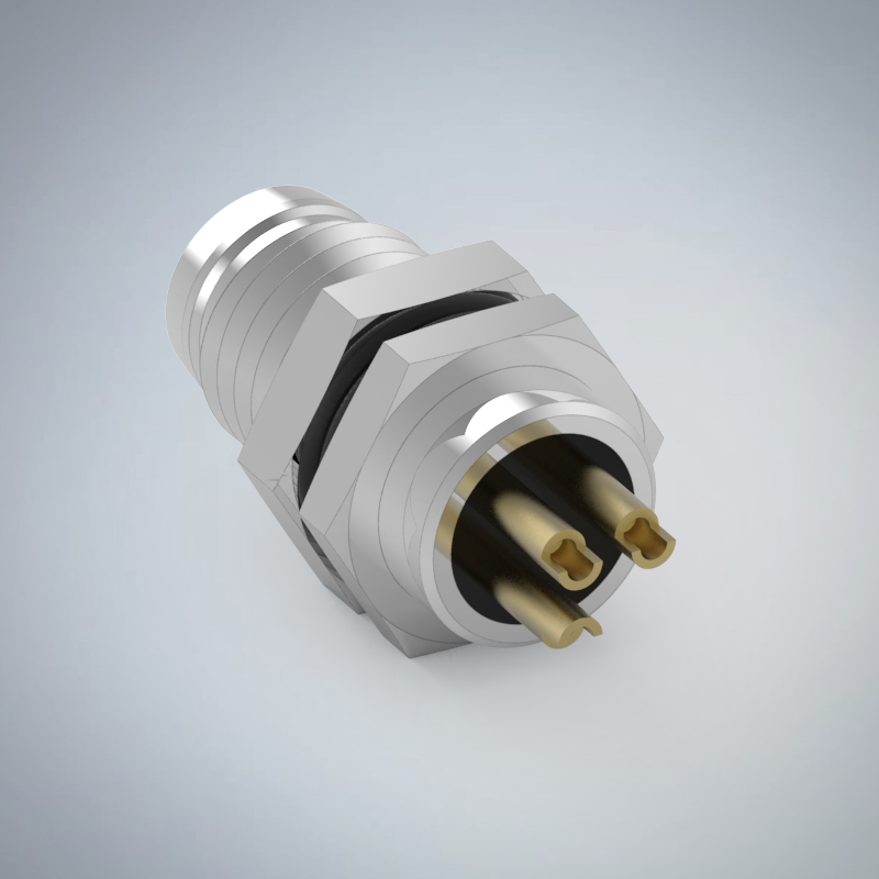 M8-3P(M)板端前鎖焊線式防水連接器_HGM2-M803P-22