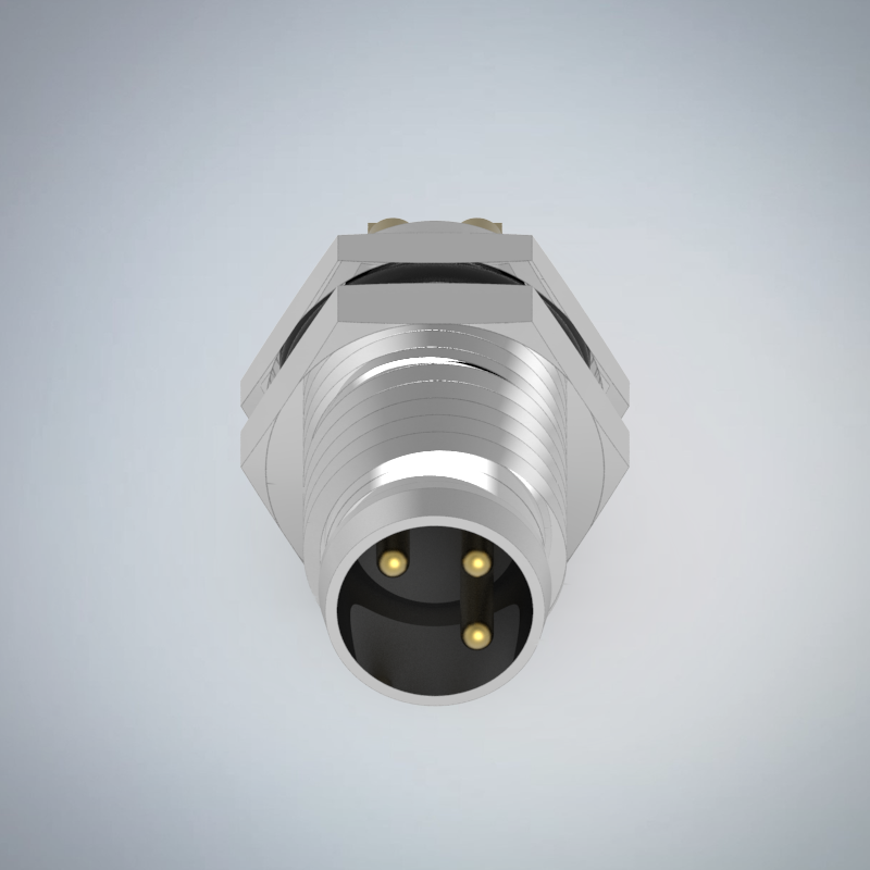 M8-3P(M)板端前鎖焊線式防水連接器_HGM2-M803P-22