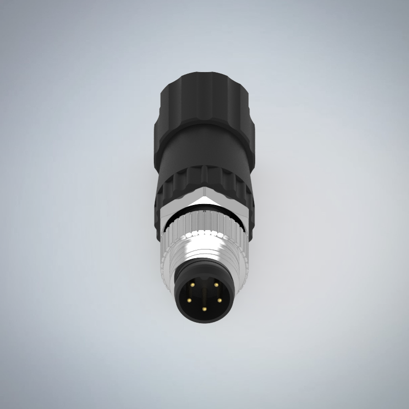 M8-5P(M)組裝焊線式防水連接器(梅花92度)_HGM2-M805P-167-11