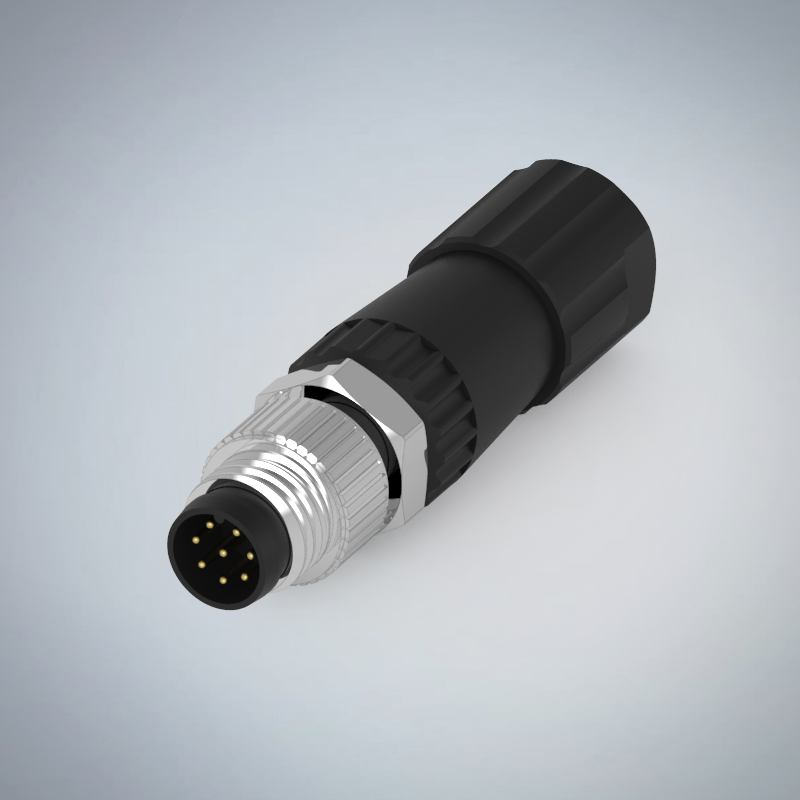 M8-8P(M)組裝焊線式防水連接器_HGM2-M808P-105-11