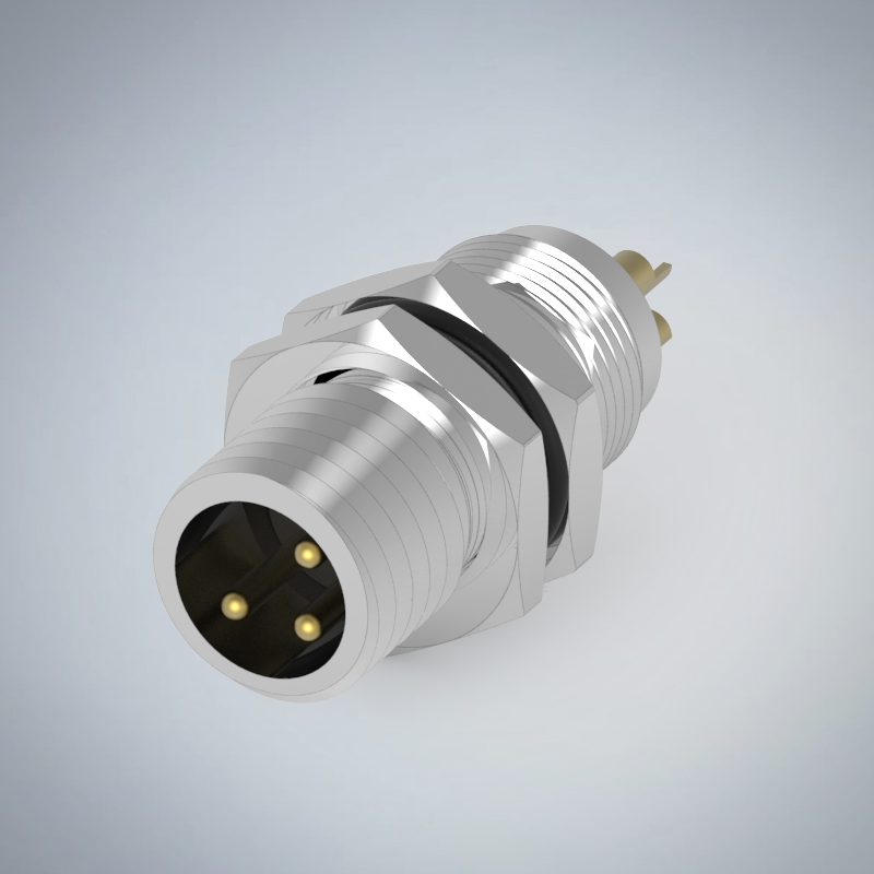 M8-3P(M)板端後鎖焊線式防水連接器_HGM2-M803P-45-11