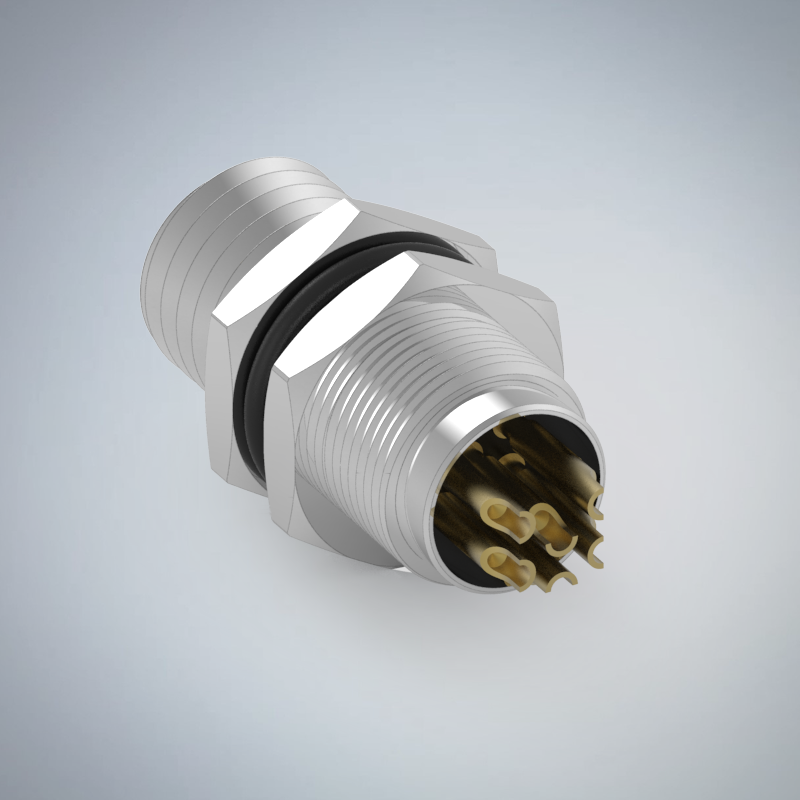 M8-6P(M)板端後鎖焊線式防水連接器_HGM2-M806P-30-11
