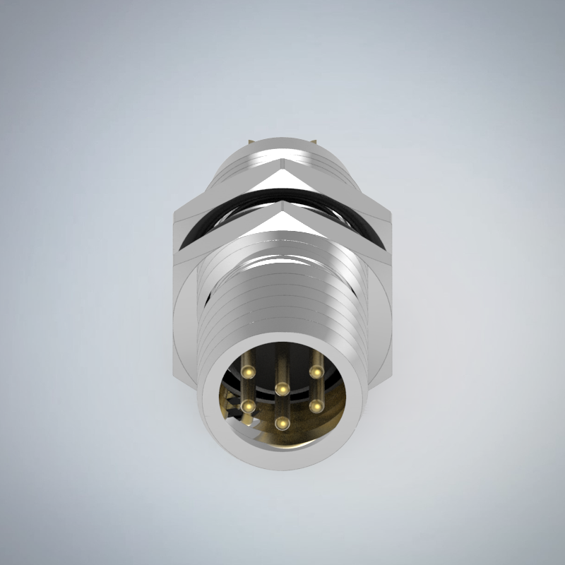 M8-6P(M)板端後鎖焊線式防水連接器_HGM2-M806P-30-11